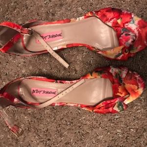 Floral Betsey Johnson heels